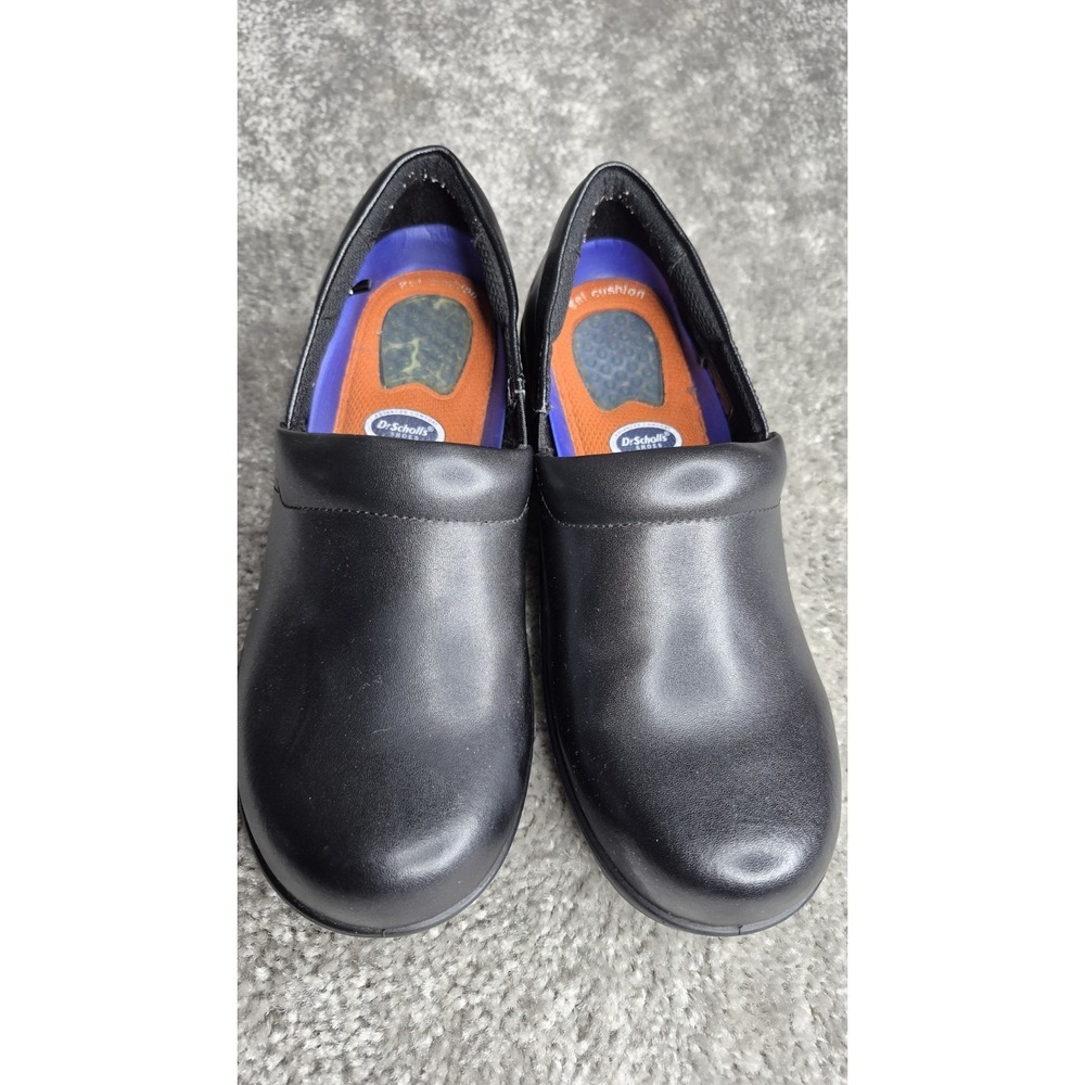 Dr Scholls‎ Black Clogs careers, gel Cushion, size 6.5,  Oil & Slip Resistant